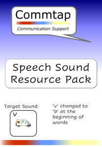 Use 'v' Instead of 'b' - Word Initial Speech Sound Pack