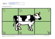 Farm Animal build a picture dice game template