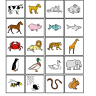 Category cards - animals