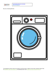 Washing machine template