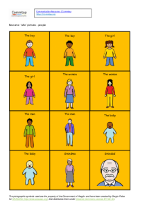 Who pictures - people Colour Semantics colour coding