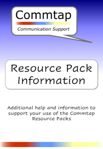 Additional Help and Information for Resource Packs