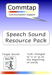 Use 'sc/sk' instead of 'k' or 's' Word Initial Speech Sound Pack