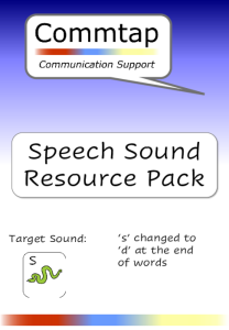 Speech Sound Pack change 'd' to 's' at the end of words