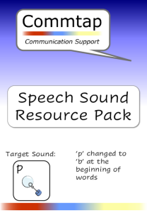 Use 'p' Instead of 'b' - Word Initial Speech Sound Pack