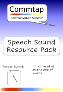Speech Sound Pack - Use 'f' at the end of words