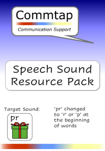 Speech Sound Pack - use 'pr' instead of 'p' or 'r' at the beginning of words