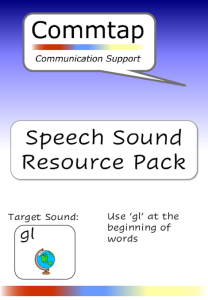 Speech Sound Pack - Use 'gl' at the beginning of words