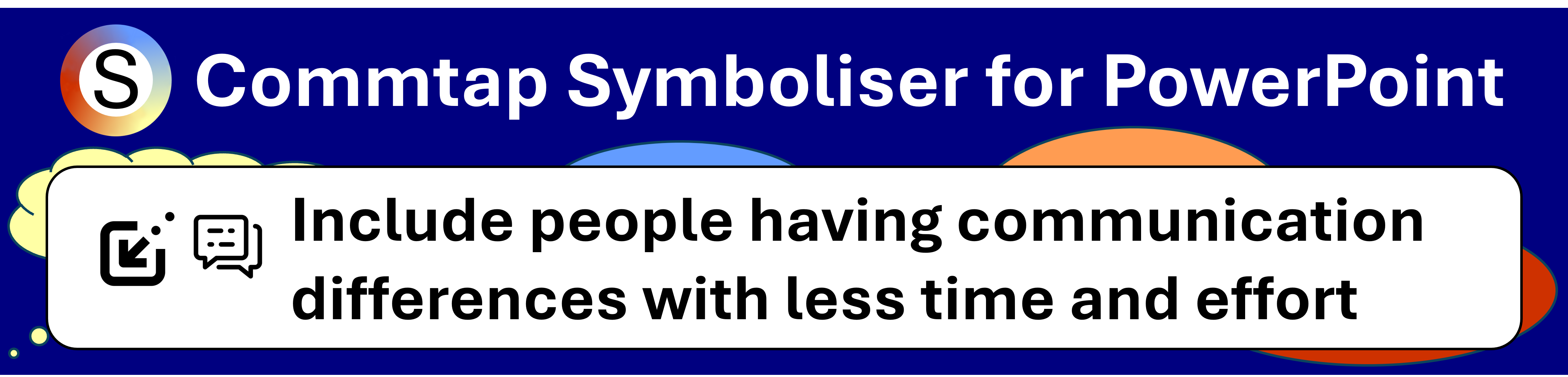 Commtap Symboliser for PowerPoint - include people with communication differences